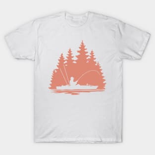 Kayak Fishing Silhouette T-Shirt